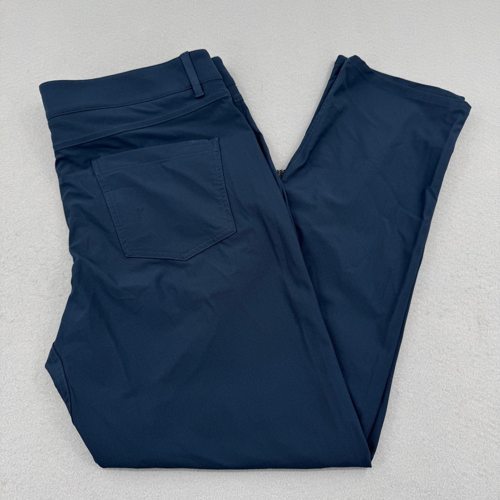 Johnnie-O Prep-Formance Men 5-Pocket Golf Chino Pants 38 Navy Blue Athleisure